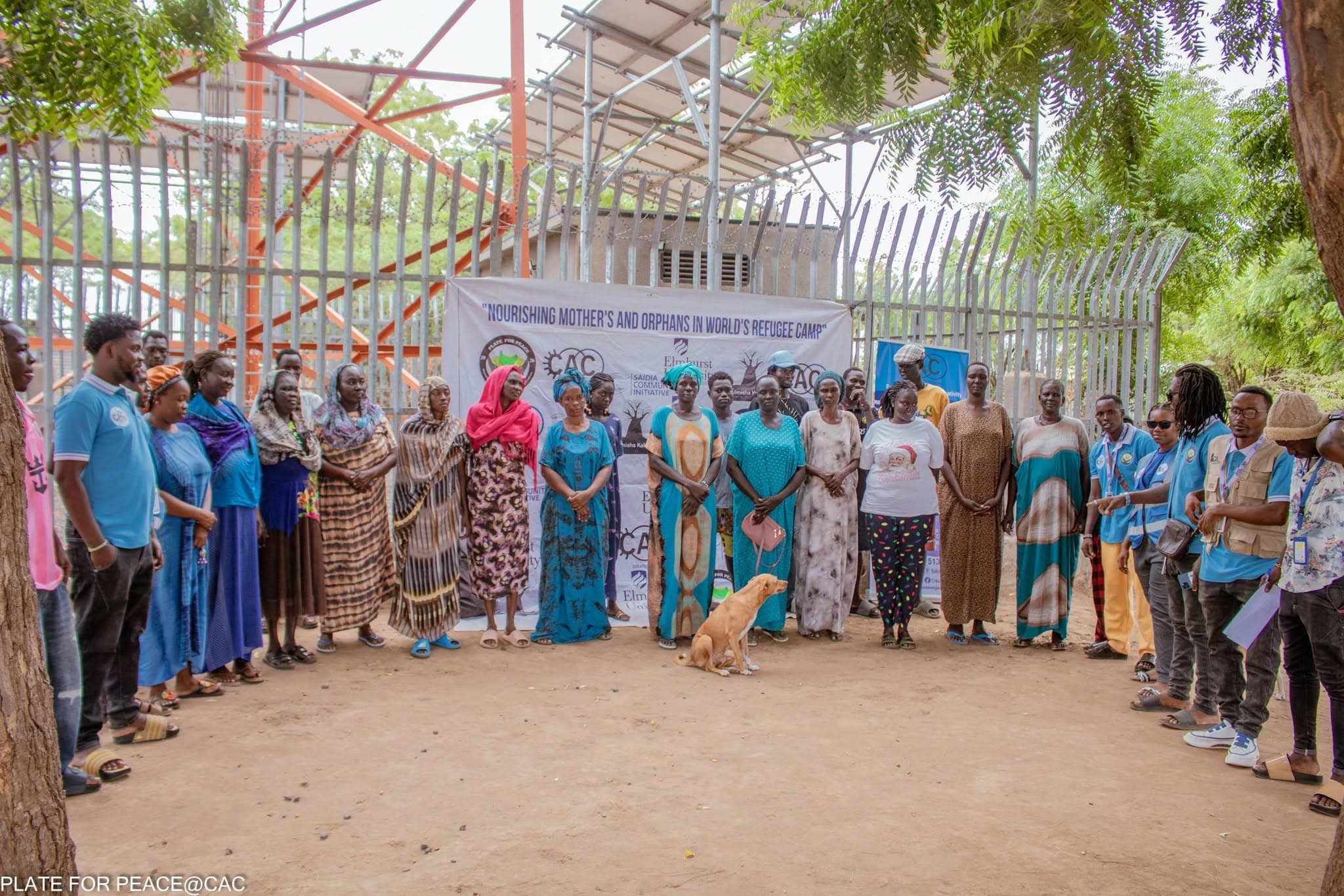 CAC team members with young people in Kakuma
