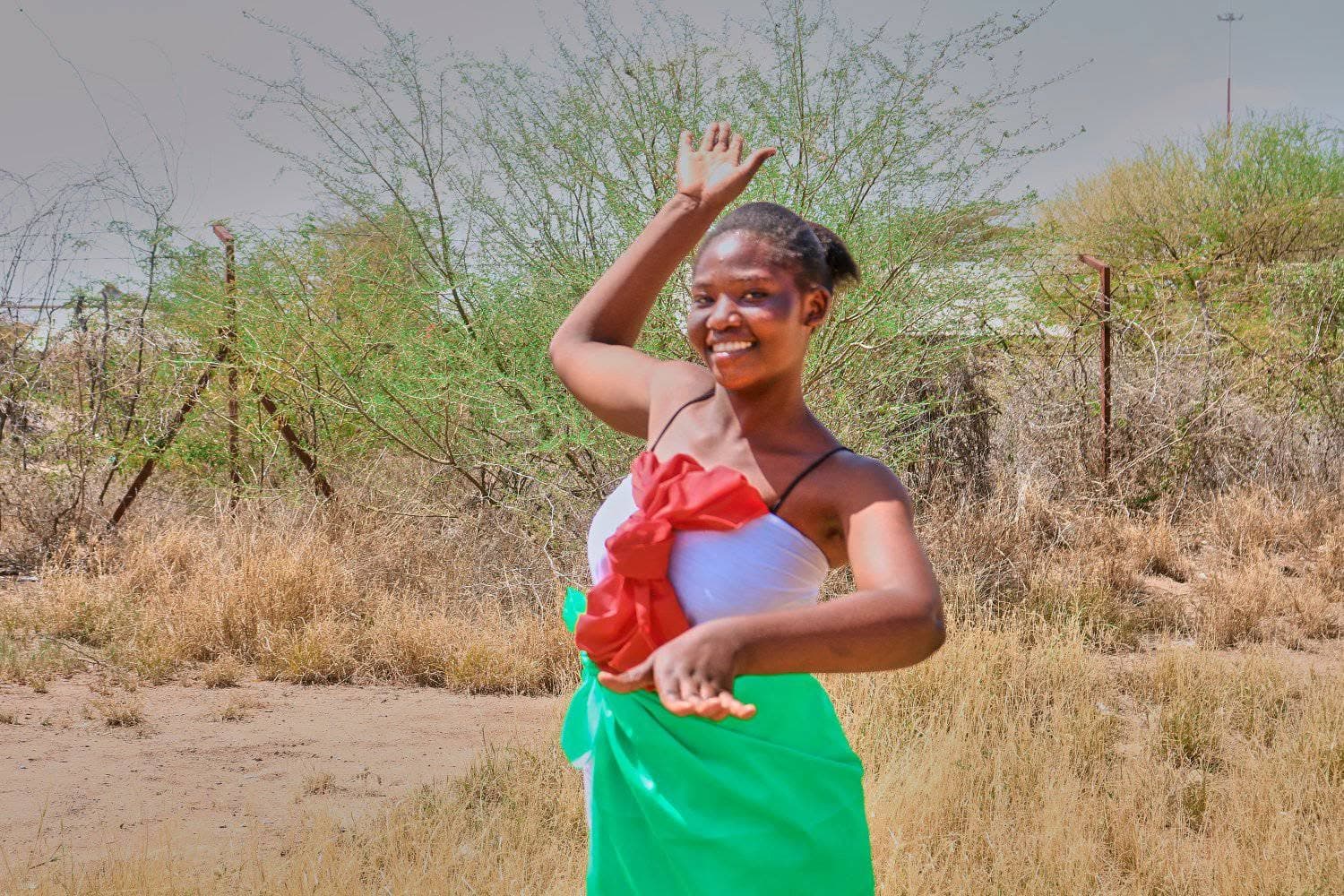 A young woman from the Kakuma community