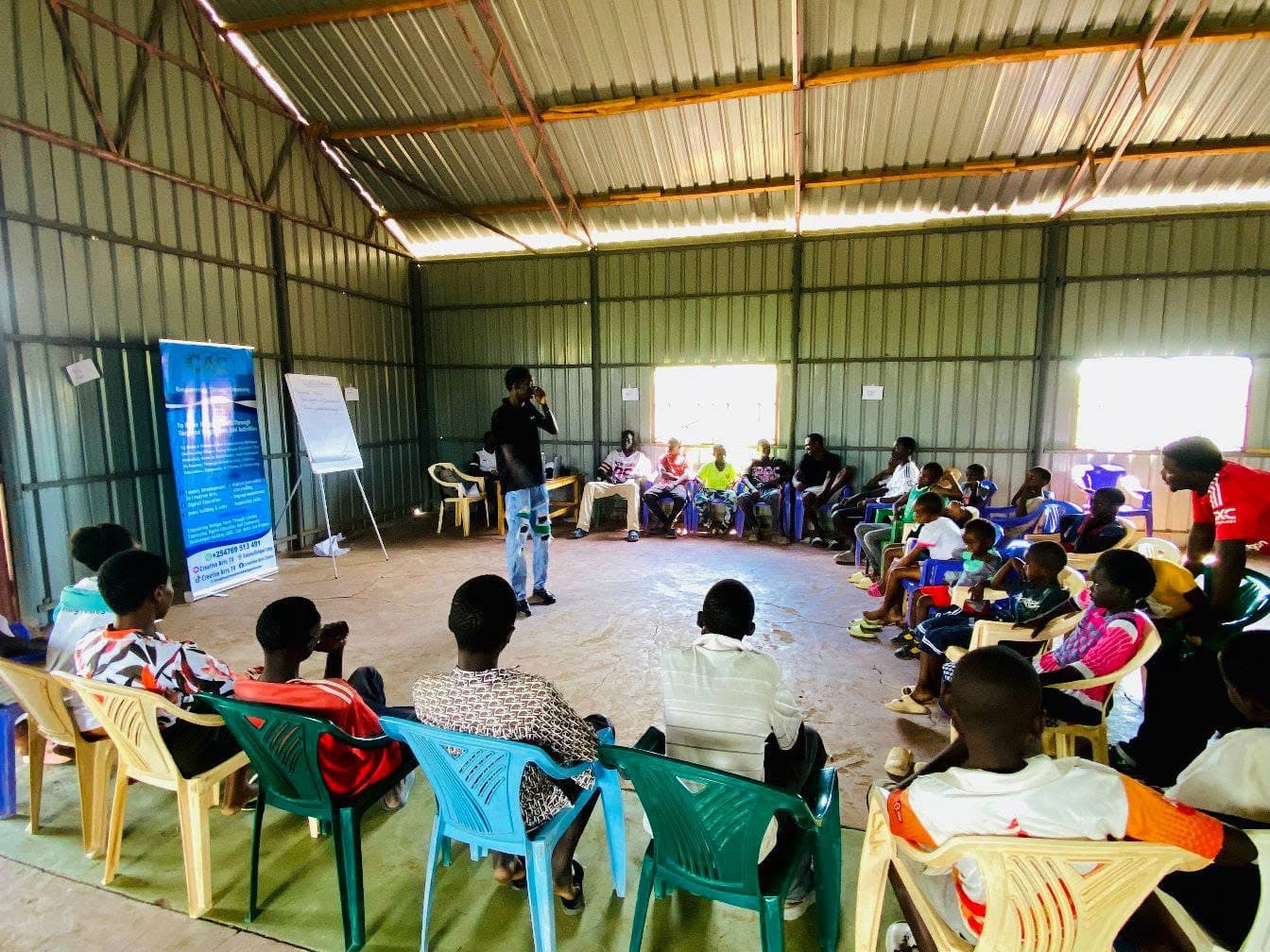 Young people from different communities at a shared event